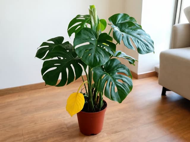 Monstera med gule blader: finn årsaken med 3 tester