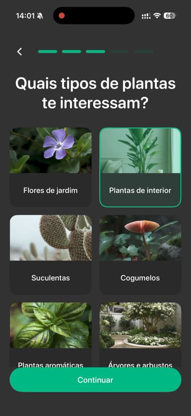 Tipi di piante di interesse in Planto