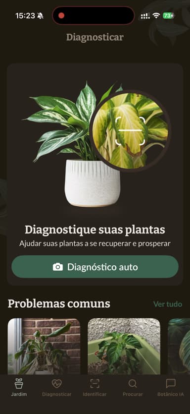 Plantaria startskærm