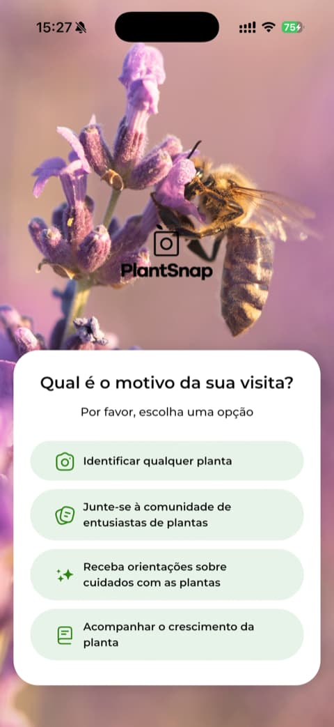 PlantSnap äpi ekraanipilt