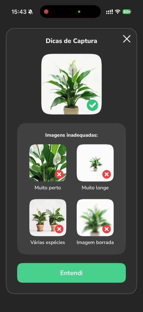 PlantMe app-skærm